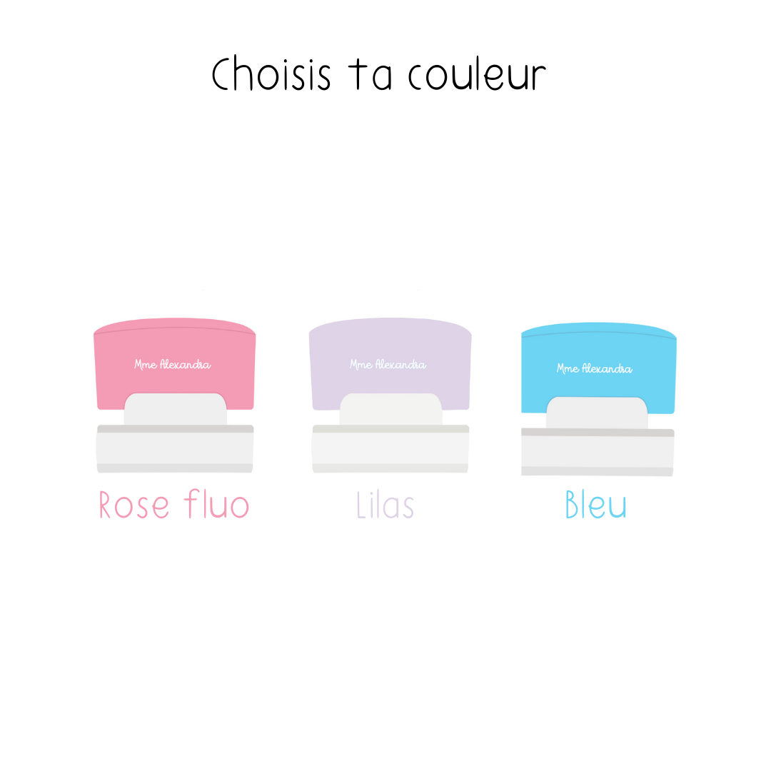 Étampes rectangles personnalisés