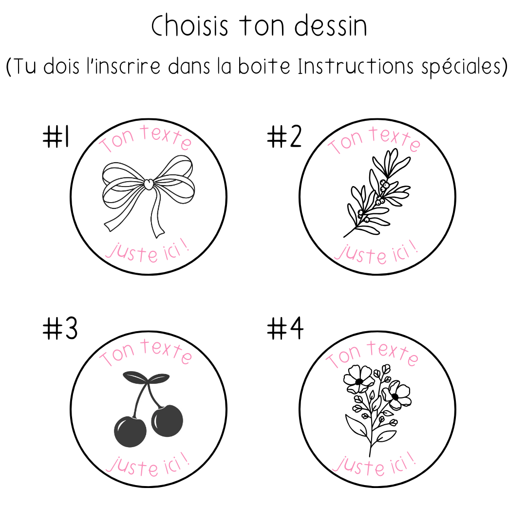 ÉTAMPES RONDES PERSONNALISÉES