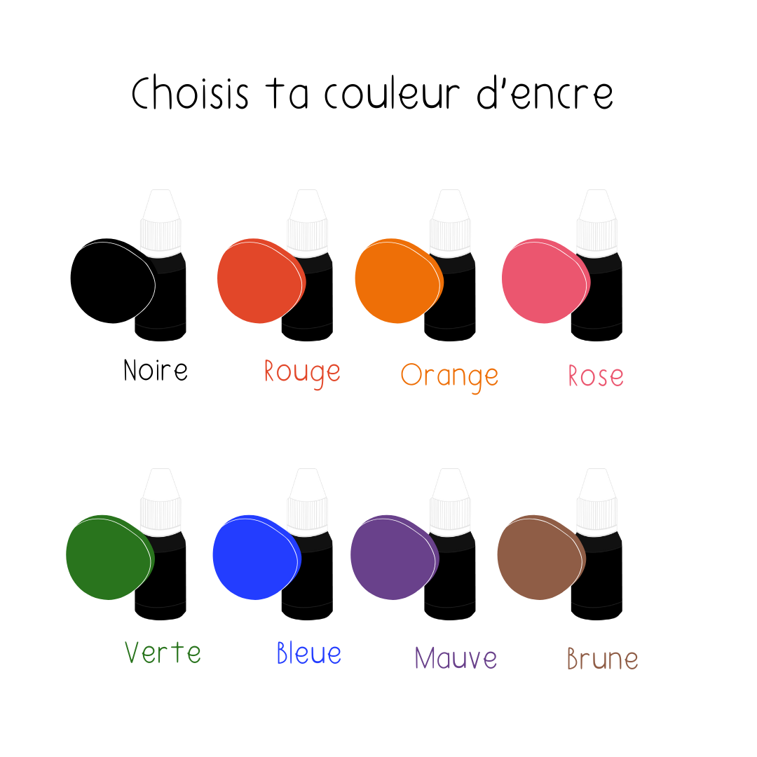 Étampes rectangles personnalisés