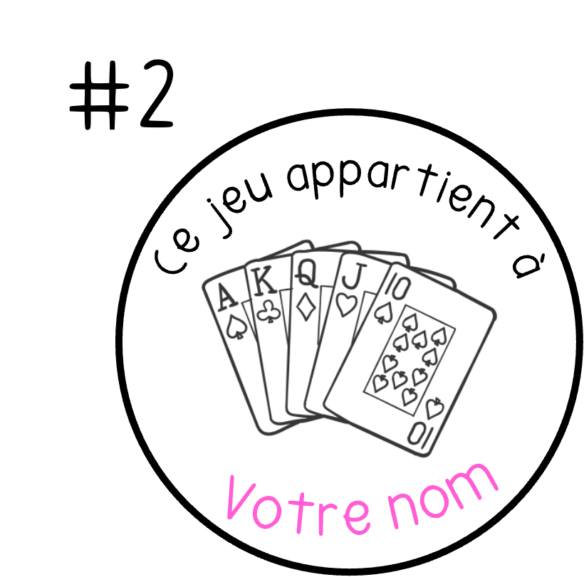 Ce jeu appartient à (personnalisé)