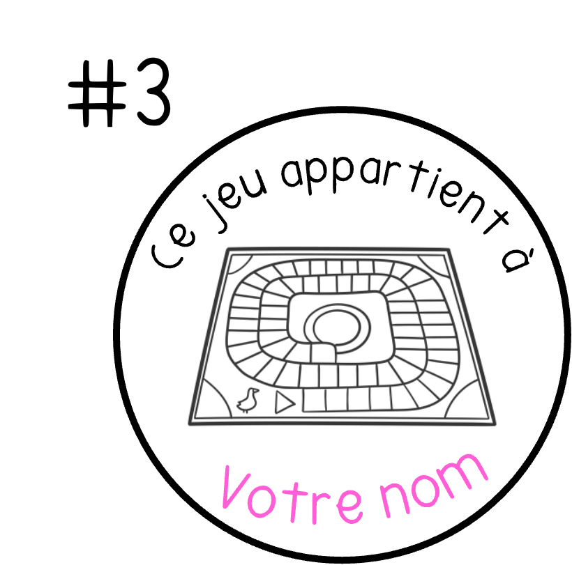 Ce jeu appartient à (personnalisé)