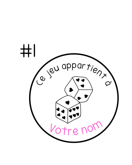 Ce jeu appartient à (personnalisé)