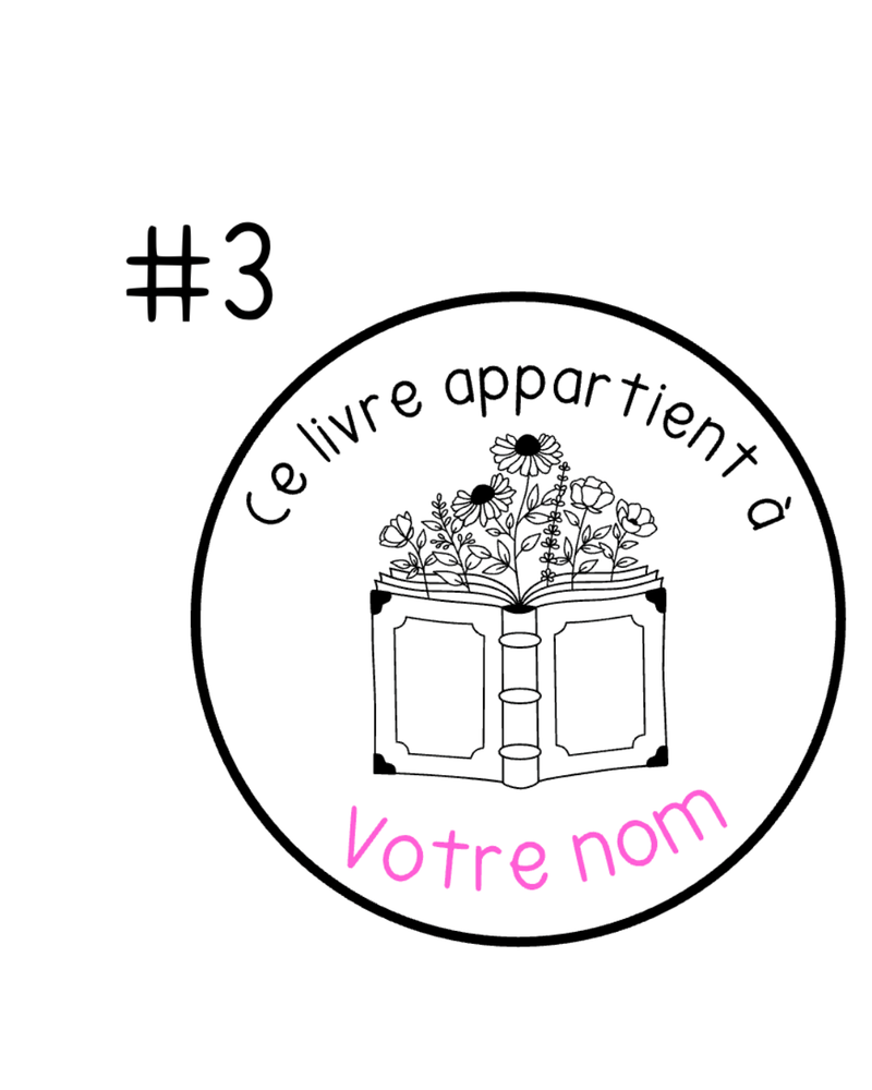 Ce livre appartient à (personnalisé)