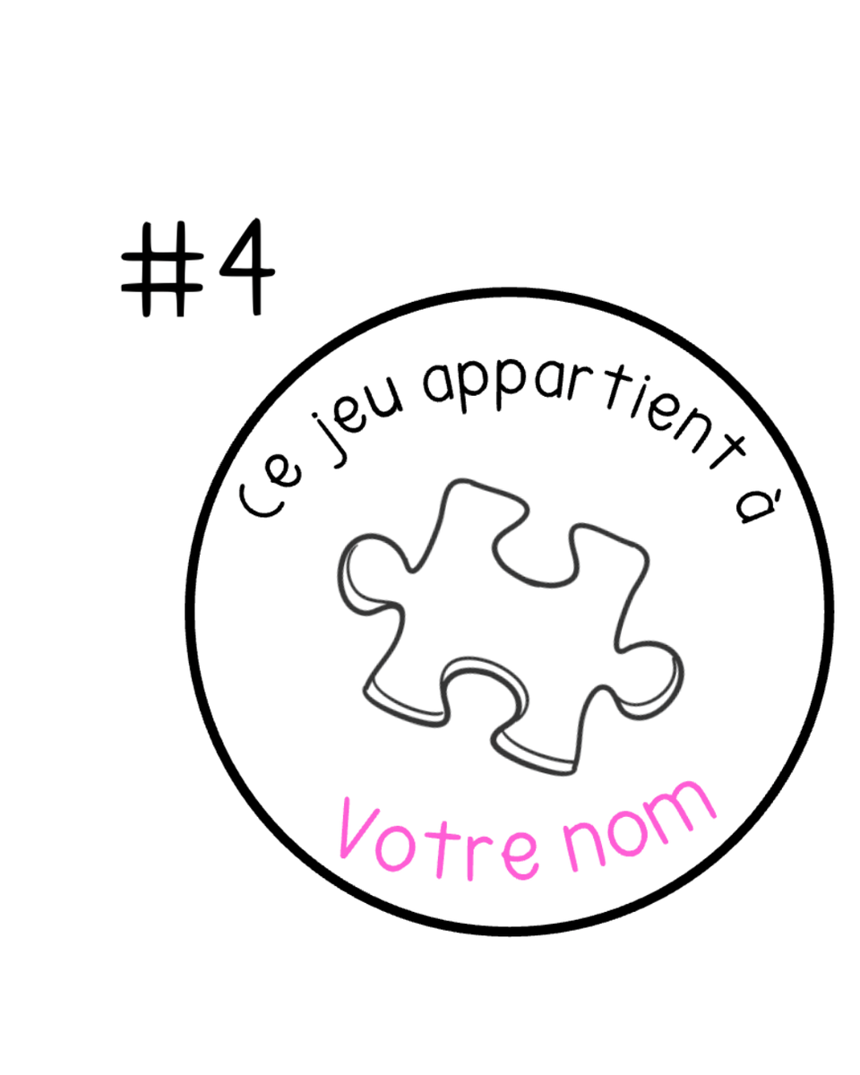 Ce jeu appartient à (personnalisé)