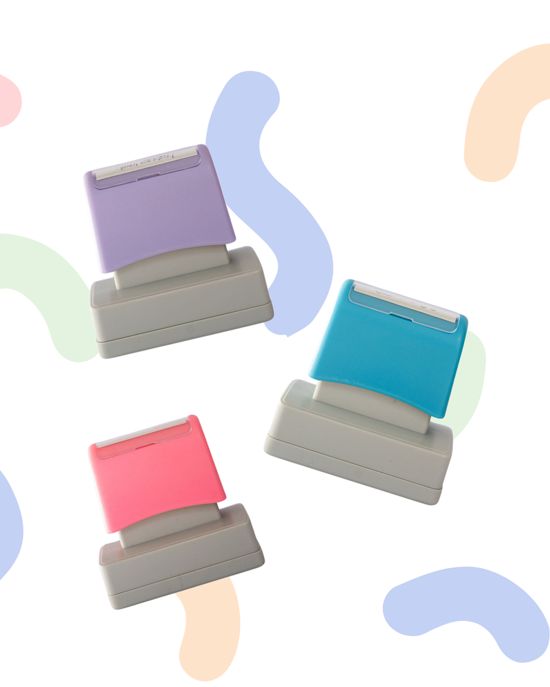 Étampes rectangles personnalisés