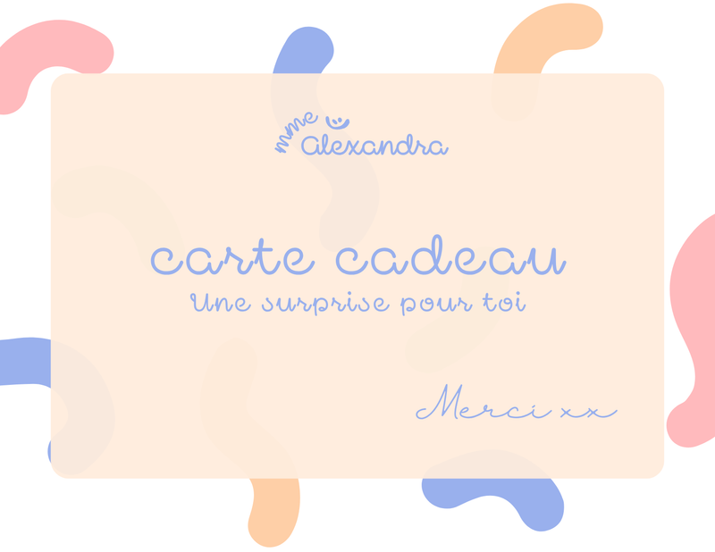 GIFT CARD MRS. ALEXANDRA