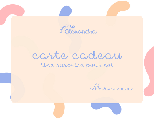 GIFT CARD MRS. ALEXANDRA