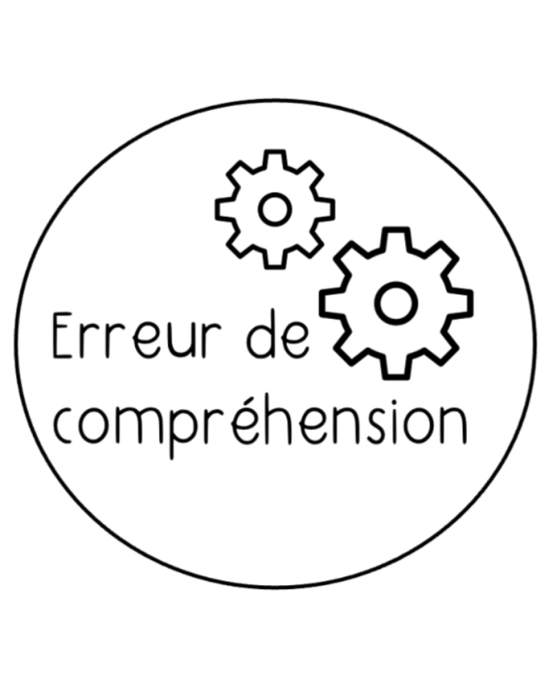 Erreur de compréhension