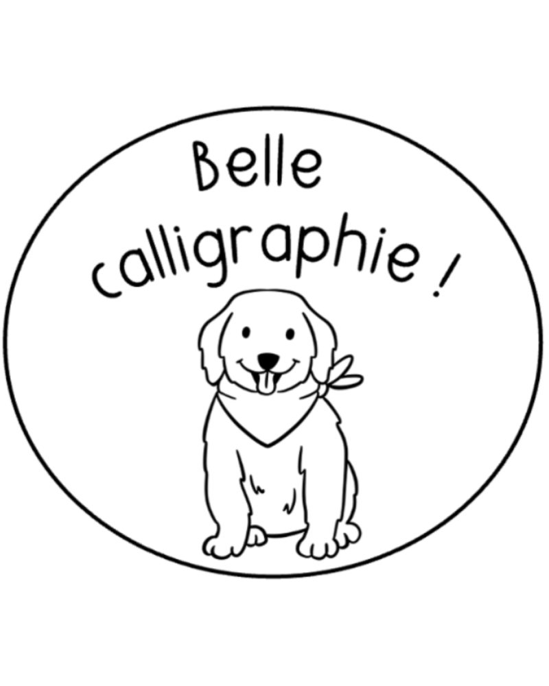 Belle calligraphie